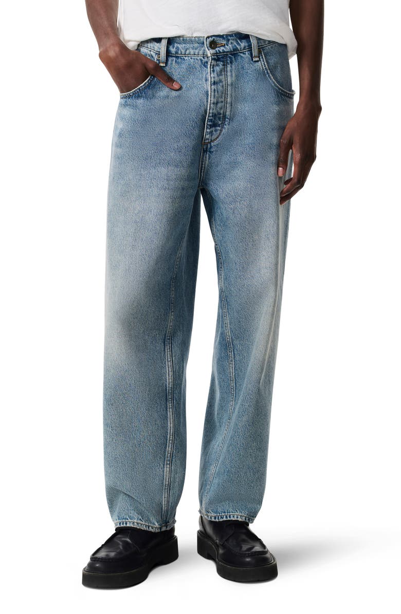 rag & bone RB Baggy Authentic Rigid Straight Leg Jeans, Main, color, Beacon