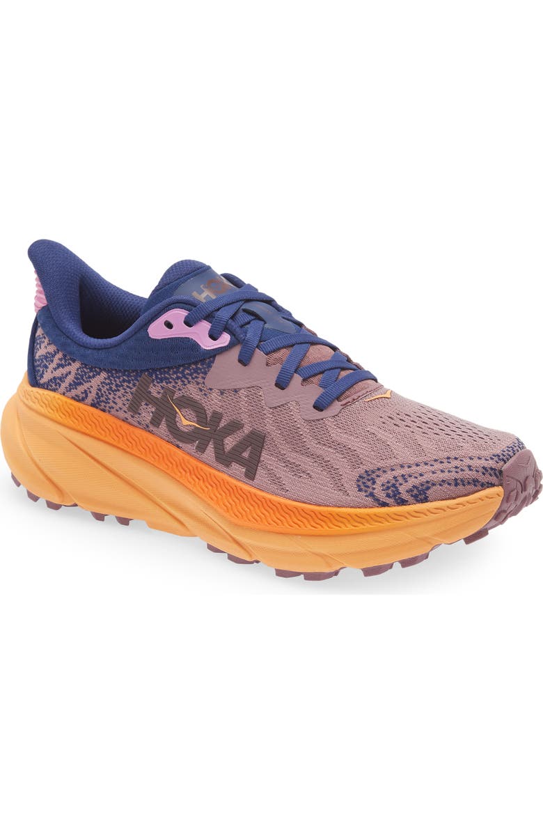 HOKA Challenger 7 Running Shoe, Main, color, Wistful Mauve / Cyclamen