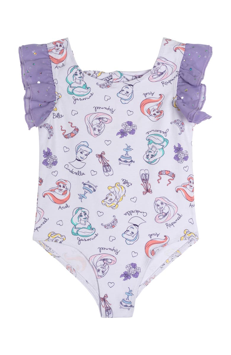 Disney Princess Gymnastics 2-Piece Leotard and Skirt Set, Alternate, color, Princess Lavender