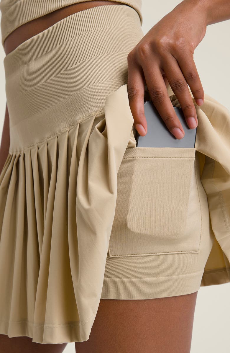 WILSON Midtown Tennis Skirt, Alternate, color, Safari