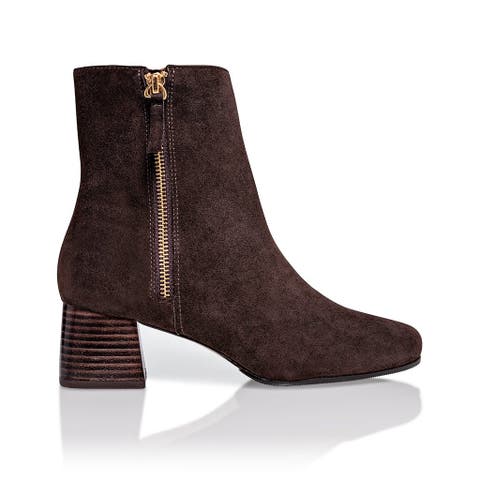 Arina Dress Ankle Bootie with a Block Heel