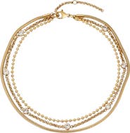 Adornia 18K Gold Plated Layered Anklet