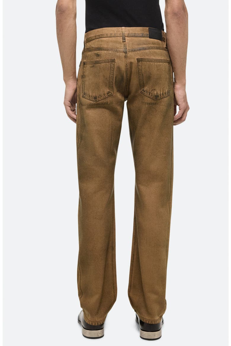 Worker Organic Cotton Straight Leg Jeans, Alternate, color, WAXED OIL STAIN - 26W