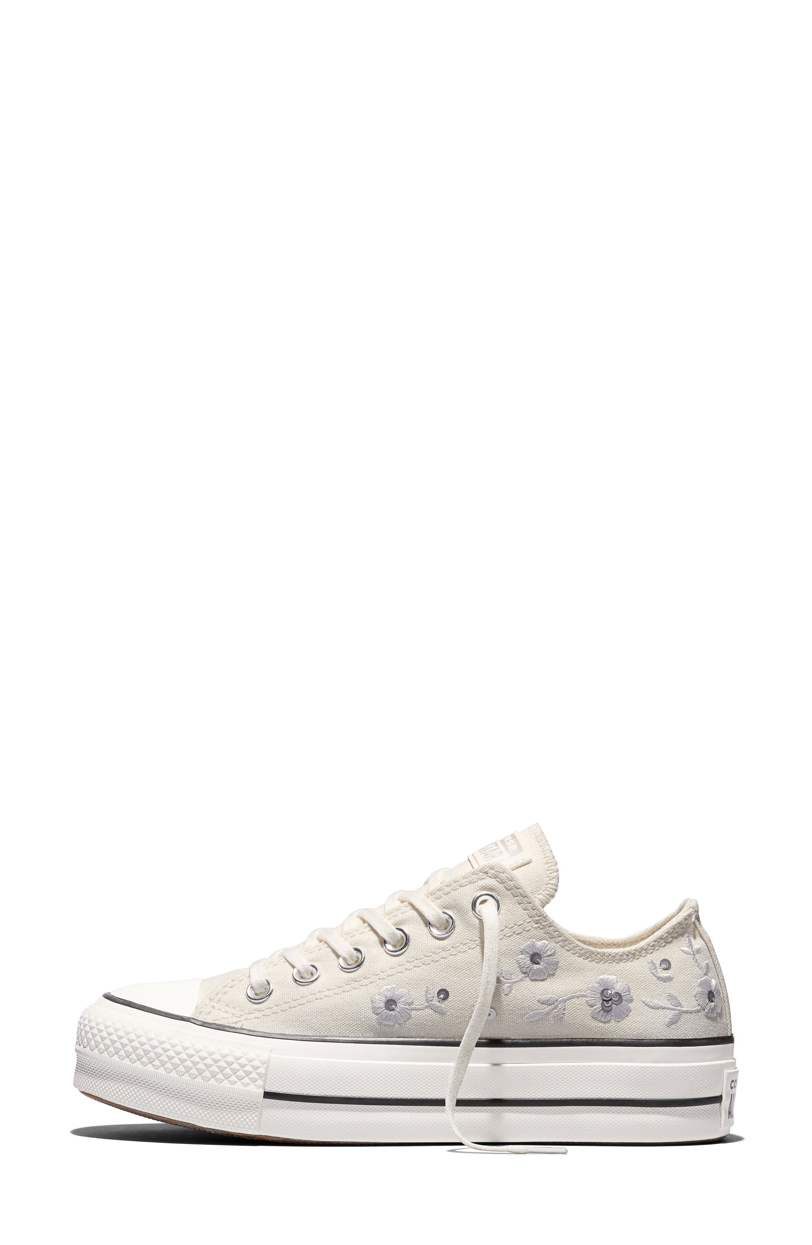 Chuck Taylor® All Star® Lift Platform Sneaker, Alternate, color, VINTAGE WHITE/ BARELY GREY