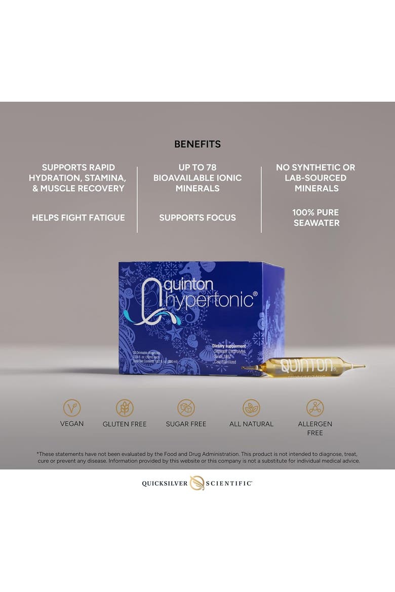 Original Quinton Hypertonic Sea Water Liquid Supplement, Alternate, color, None