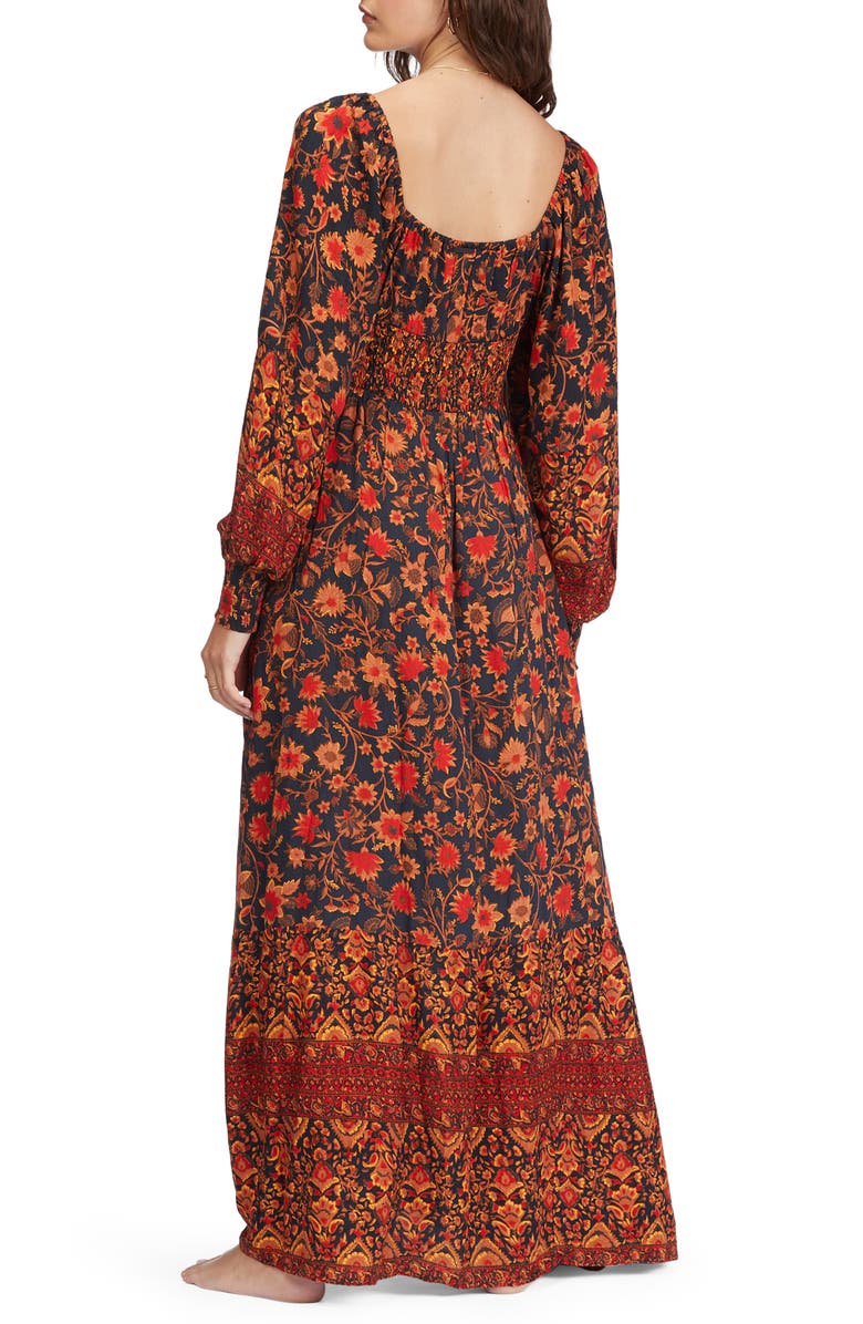 Billabong Mystic Dreamer Long Sleeve Maxi Dress, Alternate, color, 