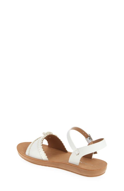 Extreme By Eddie Marc Kids' Flower Sandal In White
