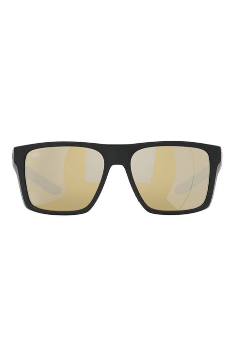 57mm Polarized Square Sunglasses