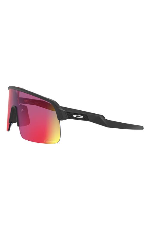Oakley Sutro Lite 139mm Prizm™ Wrap Shield Sunglasses In Matte Black/prizm Road
