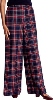 Boden Belgravia Plaid Wool Blend Pants