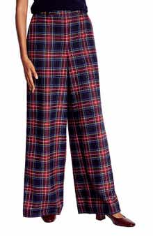 Boden Belgravia Plaid Wool Blend Pants