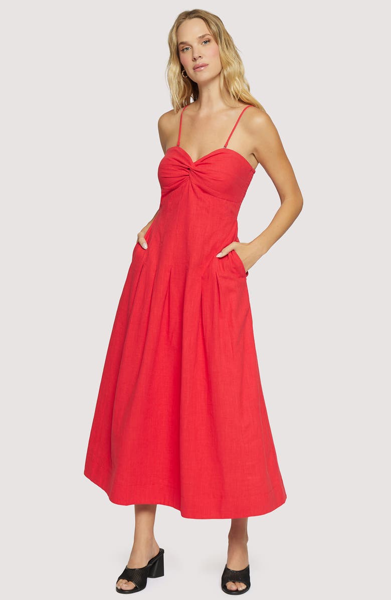 Lost + Wander Catania Maxi Dress, Alternate, color, Red