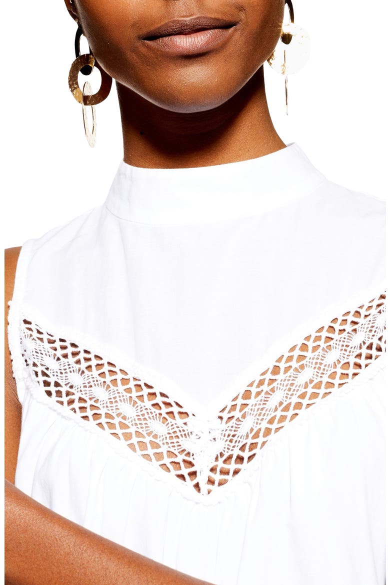 Broderie Maxi Dress, Alternate, color, IVORY