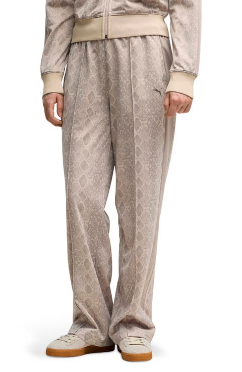 T7 Snake Print Track Pants