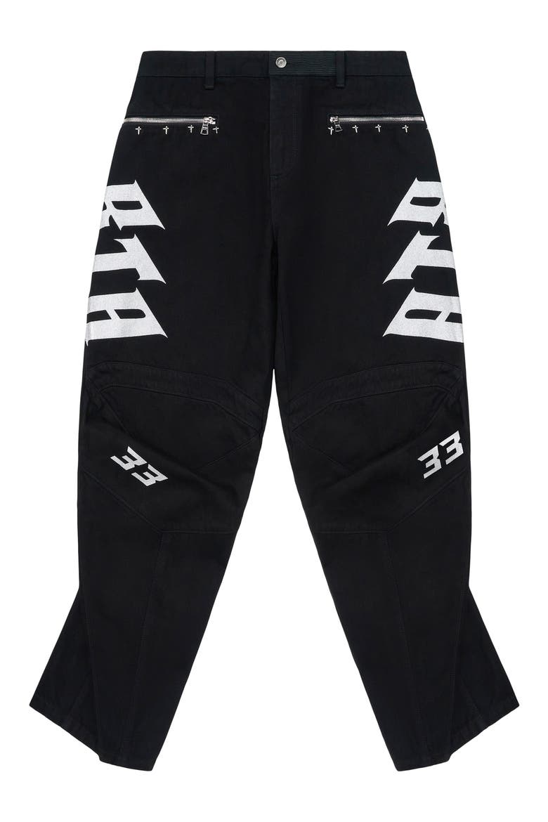 Alwin Moto Pants, Alternate, color, BLACK