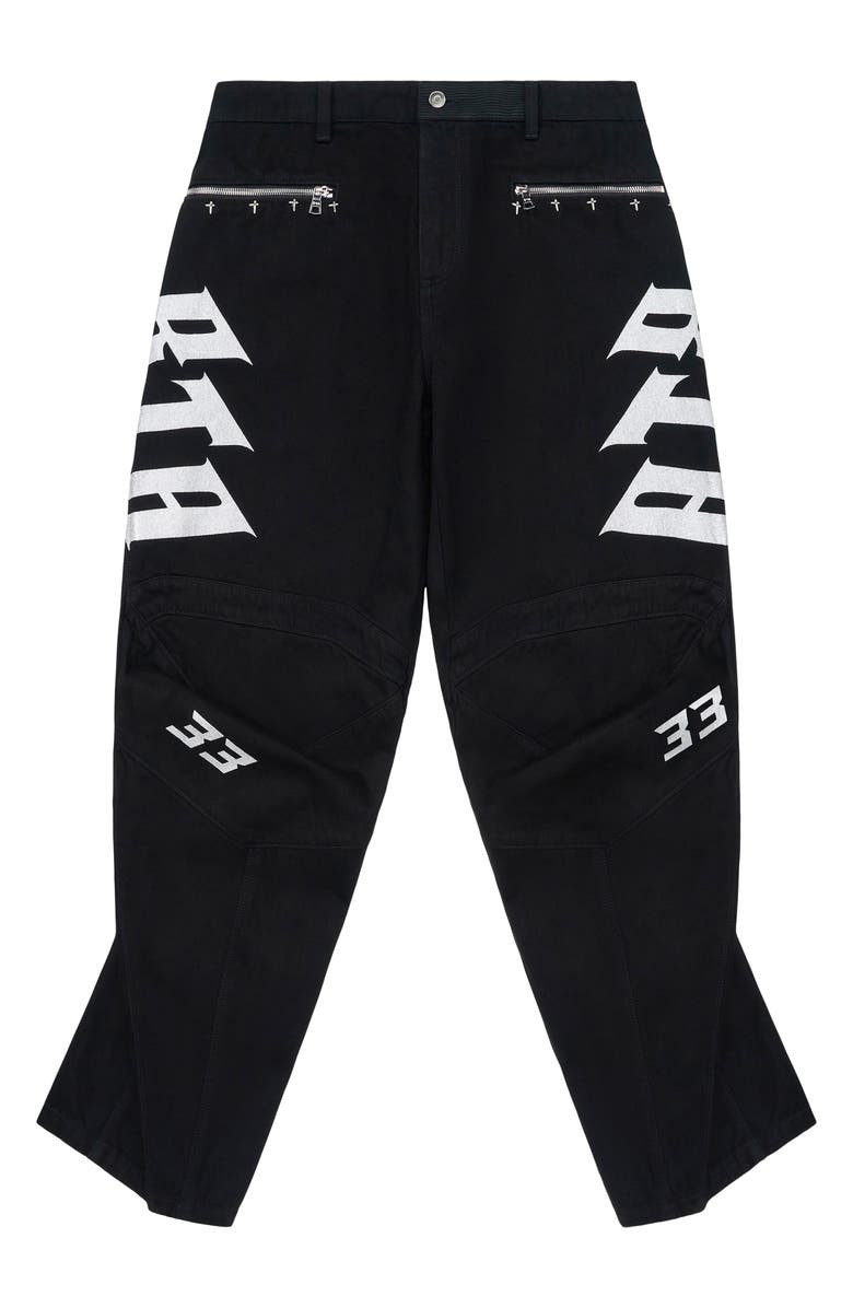 RtA Alwin Moto Pants, Main, color, Black