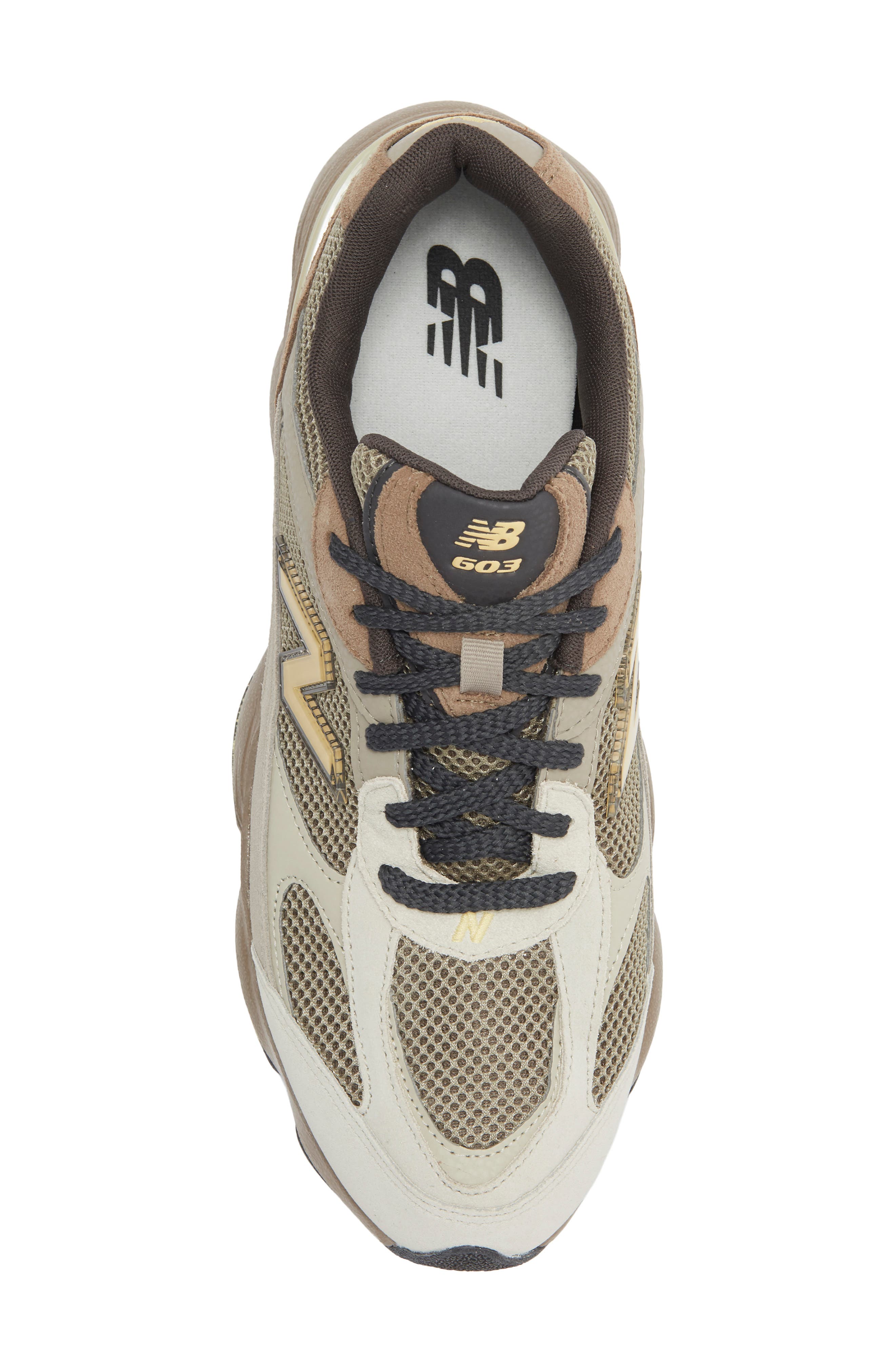 603 Sneaker, Alternate, color, MUSHROOM/ ARID STONE