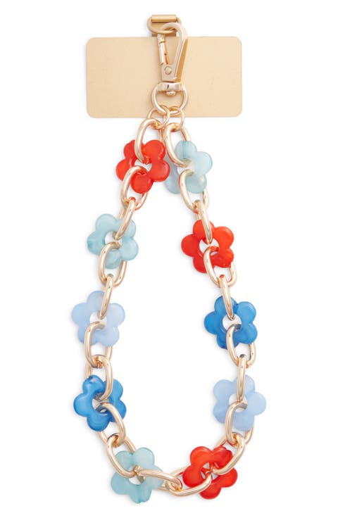 Flower Bead Chain Phone Strap
