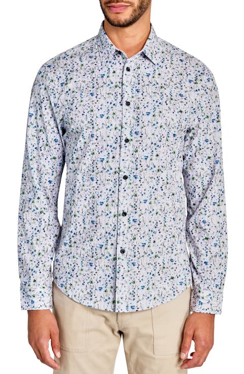 Mini Floral Print Long Sleeve Shirt
