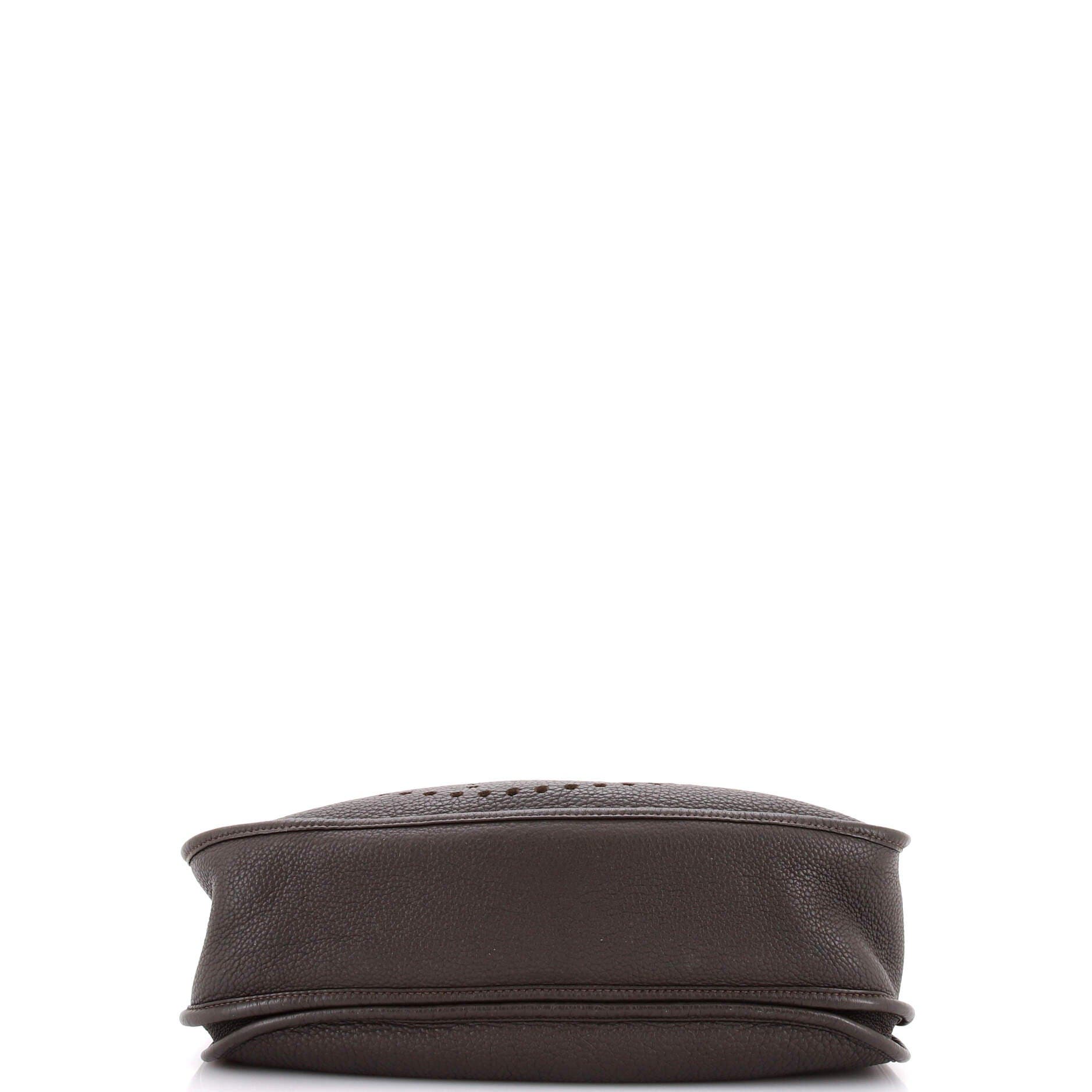 Pre-Owned Hermes Evelyne Bag Gen III Clemence GM, Alternate, color, Ebene