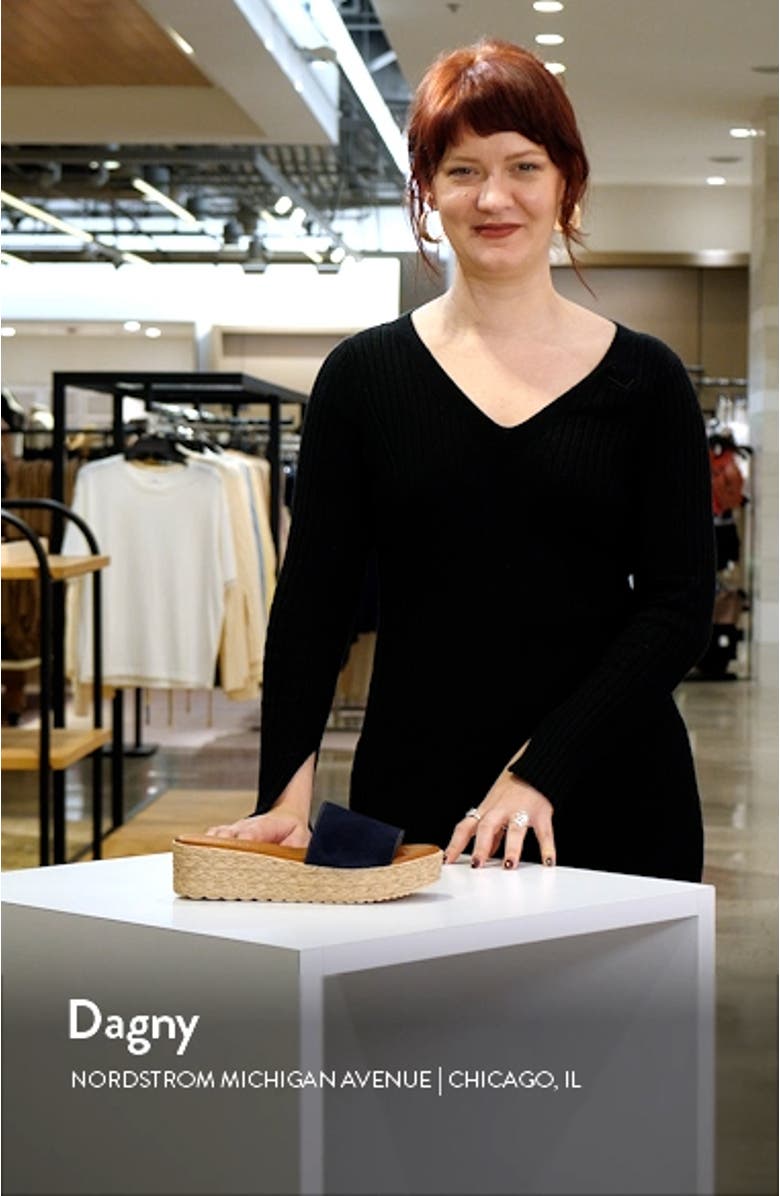 Bizzy Espadrille Platform Wedge Slide Sandal, sales video thumbnail