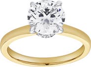 LuvMyJewelry Liora 14K Gold Round Lab Grown Diamond Hidden Halo Ring - 1.98 Ct