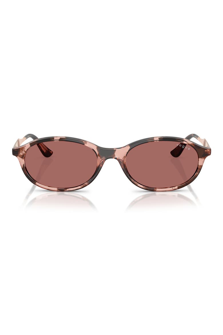 52mm Oval Sunglasses, Main, color, DARK VIOLET