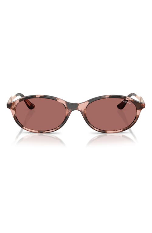 Vogue 52mm Oval Sunglasses In Dark Violet