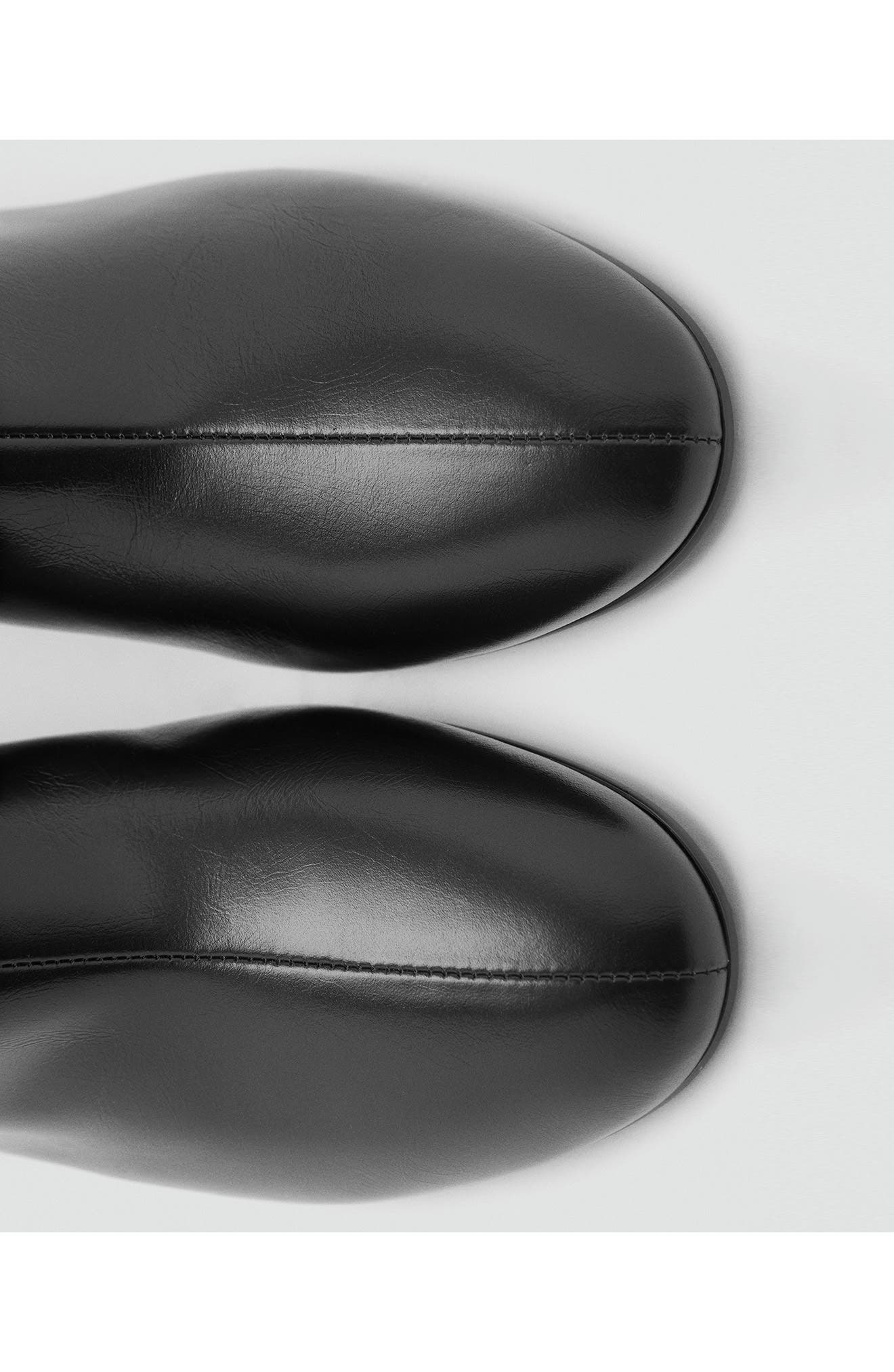 MANGO Claro Ankle Boot, Alternate, color, Black