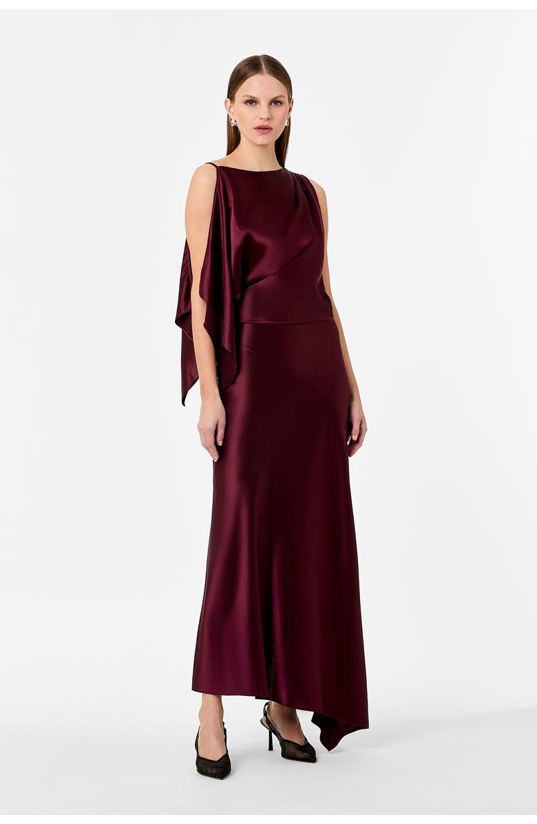 NICHOLAS Nayara Dress, Alternate, color, Blackberry