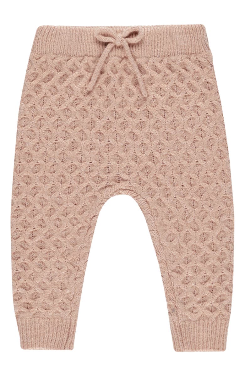 Rylee + Cru Cable Knit Pants, Main, color, Rose