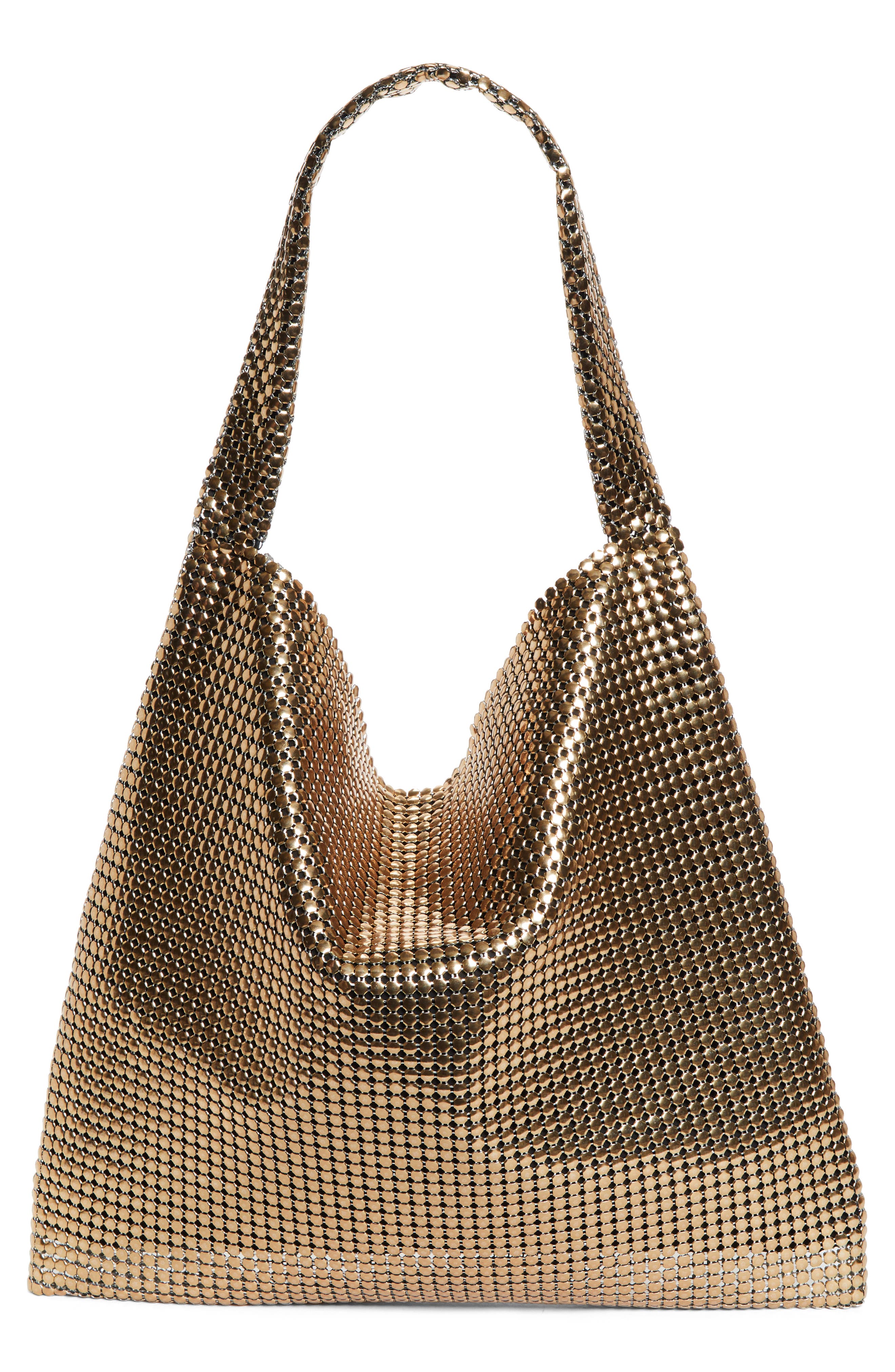 Rabanne Pixel Chain Mesh Tote, Alternate, color, 
