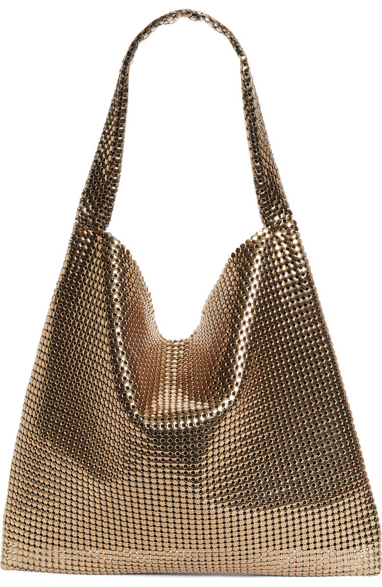 Rabanne Pixel Chain Mesh Tote, Alternate, color,
