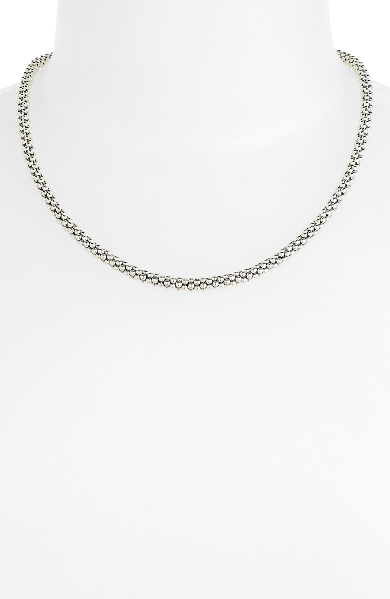 LAGOS Signature Rope Necklace, Alternate, color, Sterling Silver