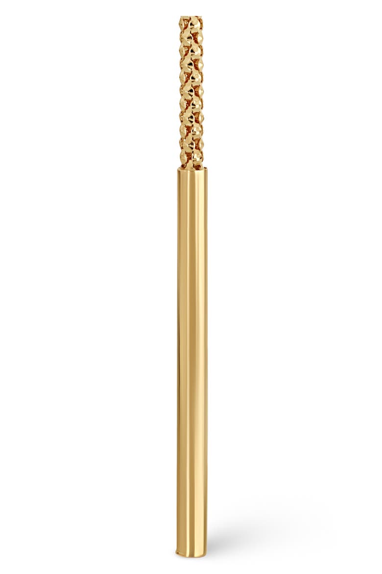 14K Popcorn Chain Drop Earrings, Alternate, color, YELLOW GOLD