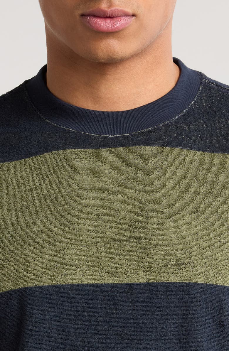 Vans Bergman Stripe Short Sleeve French Terry T-Shirt, Alternate, color, 