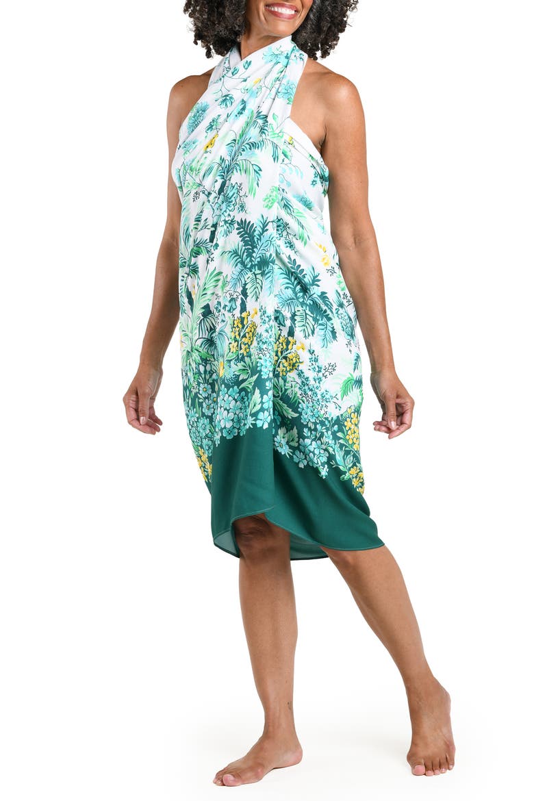 Picturesque Palm Sarong Pareo, Main, color, JUNGLE