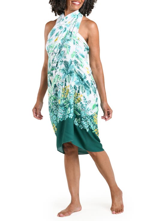 Picturesque Palm Sarong Pareo
