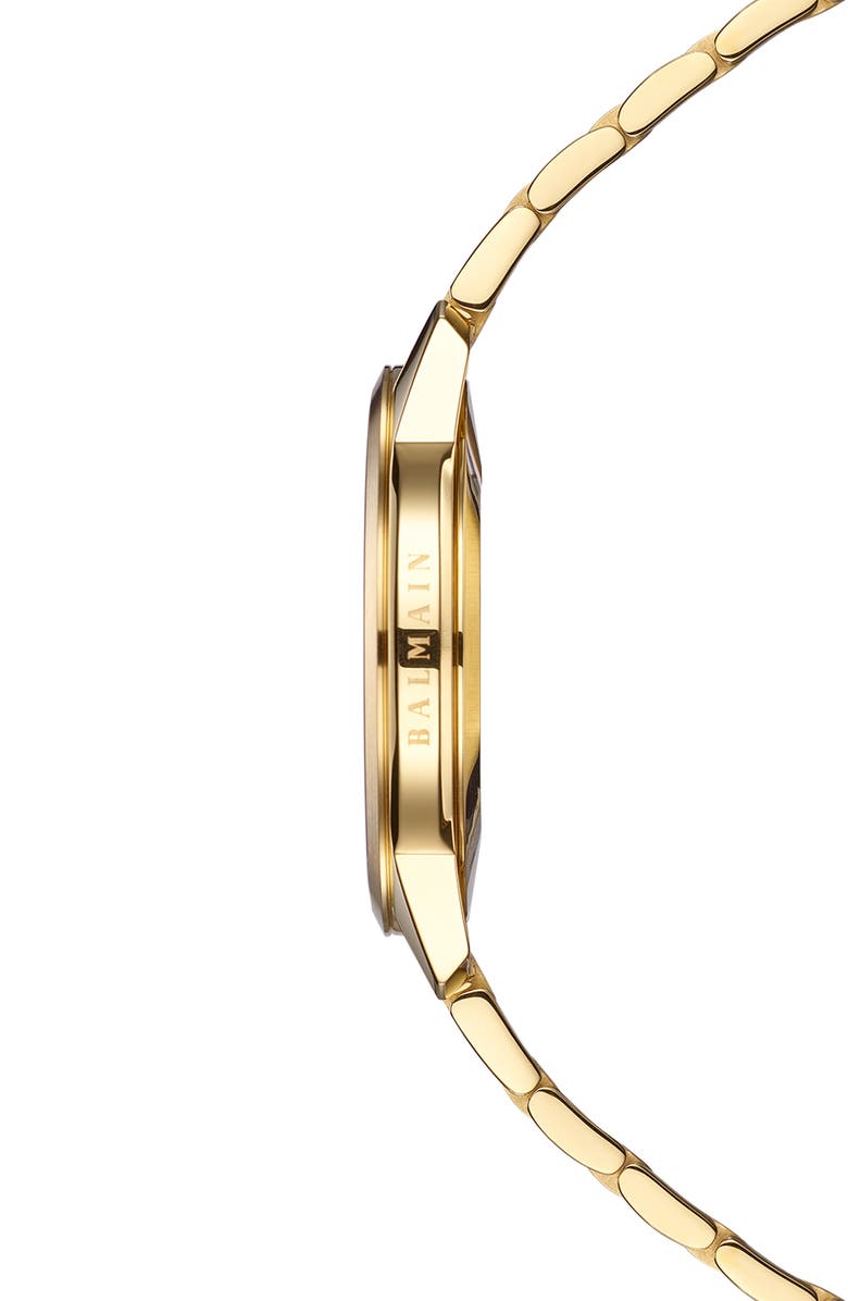 BALMAIN WATCHES Madrigal Bracelet Watch, 40mm, Alternate, color, Stainless Steel With Yellow Pv