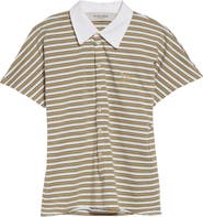 Golden Goose Stripe Slim Fit Cotton Polo