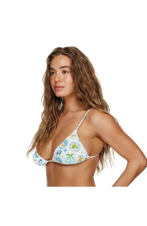 Flirtt Gottex Capri Vibes Triangle Bikini Top In White