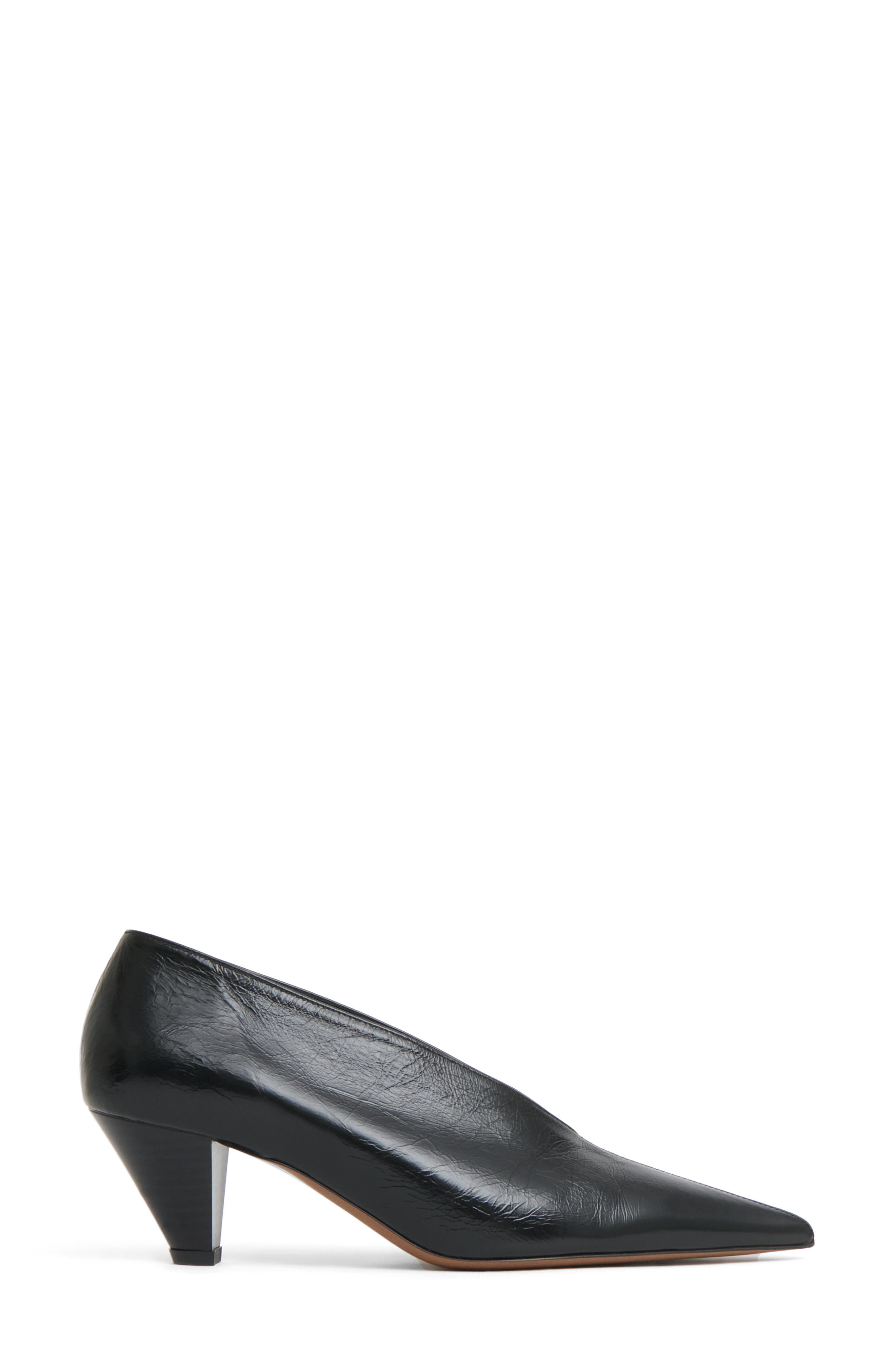 Mansur Gavriel Kiki Pointed Toe Pump, Alternate, color, Black