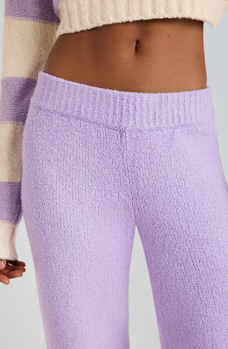 Florence by Mills Mid Rise Wide Leg Knit Pants, Alternate, color, Millie Lavender