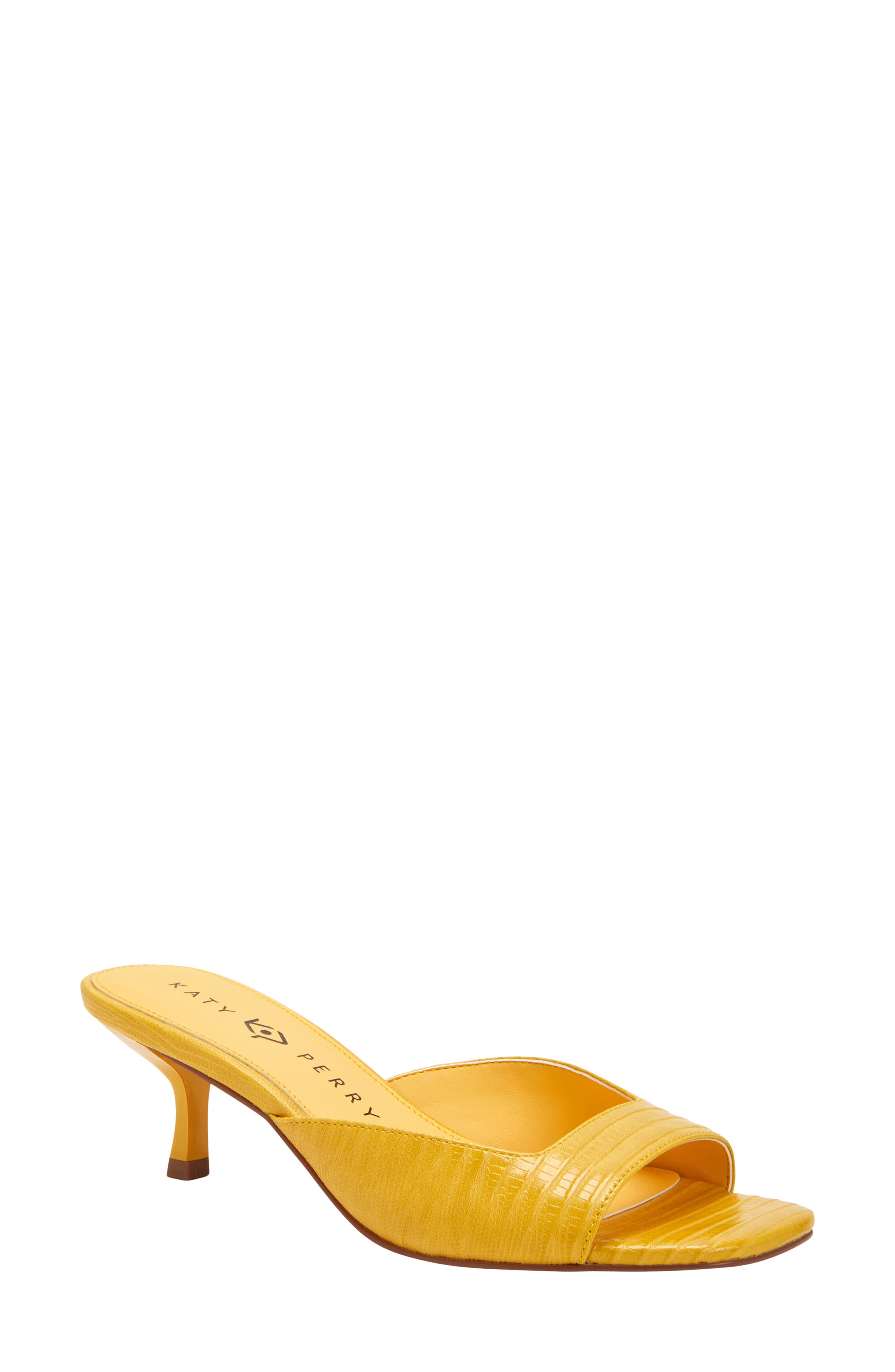 The Ladie Kitten Heel Slide Sandal, Main, color, PINEAPPLE