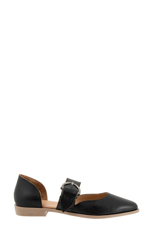 Bueno Brittany Pointed Toe Flat In Black