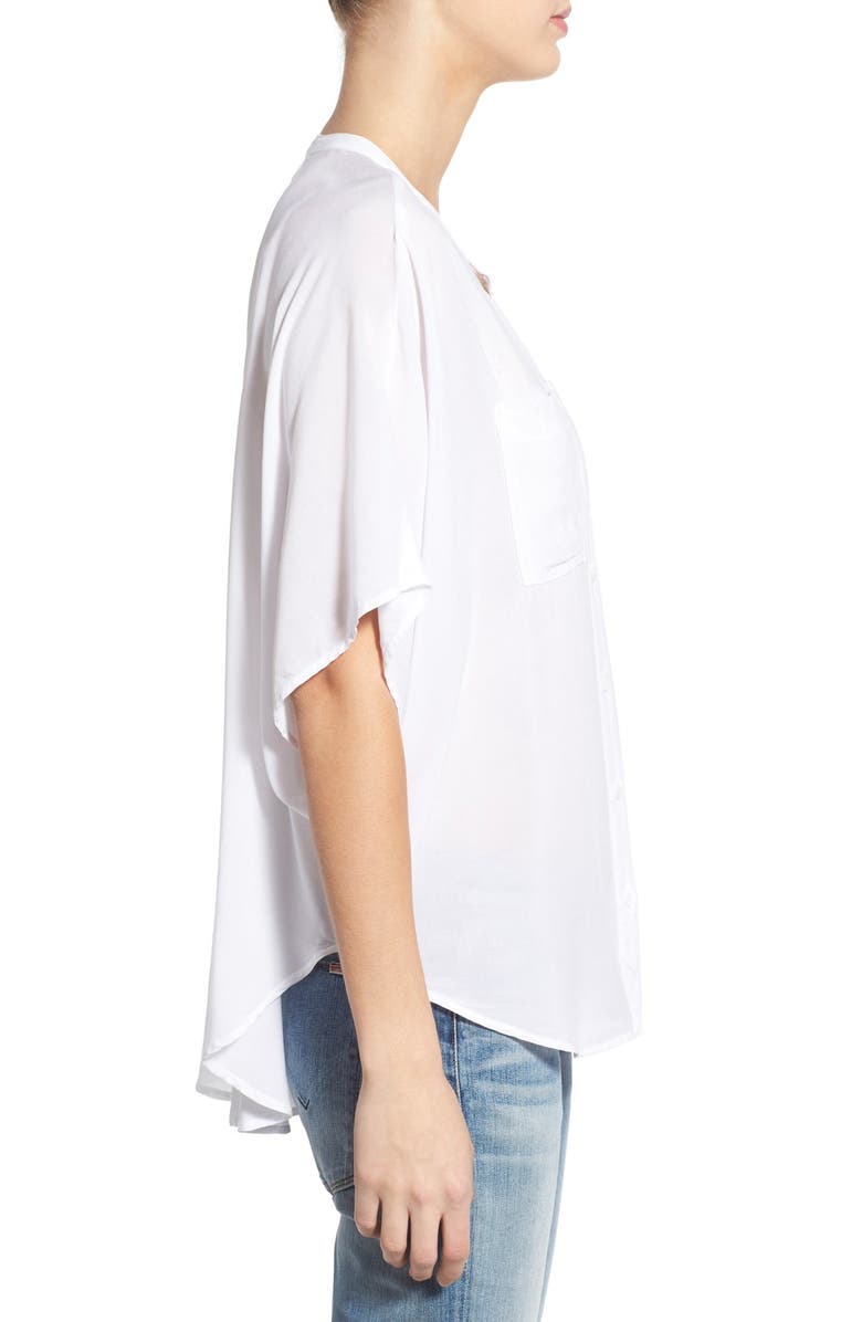Splendid Drapey Button Front Blouse, Alternate, color,