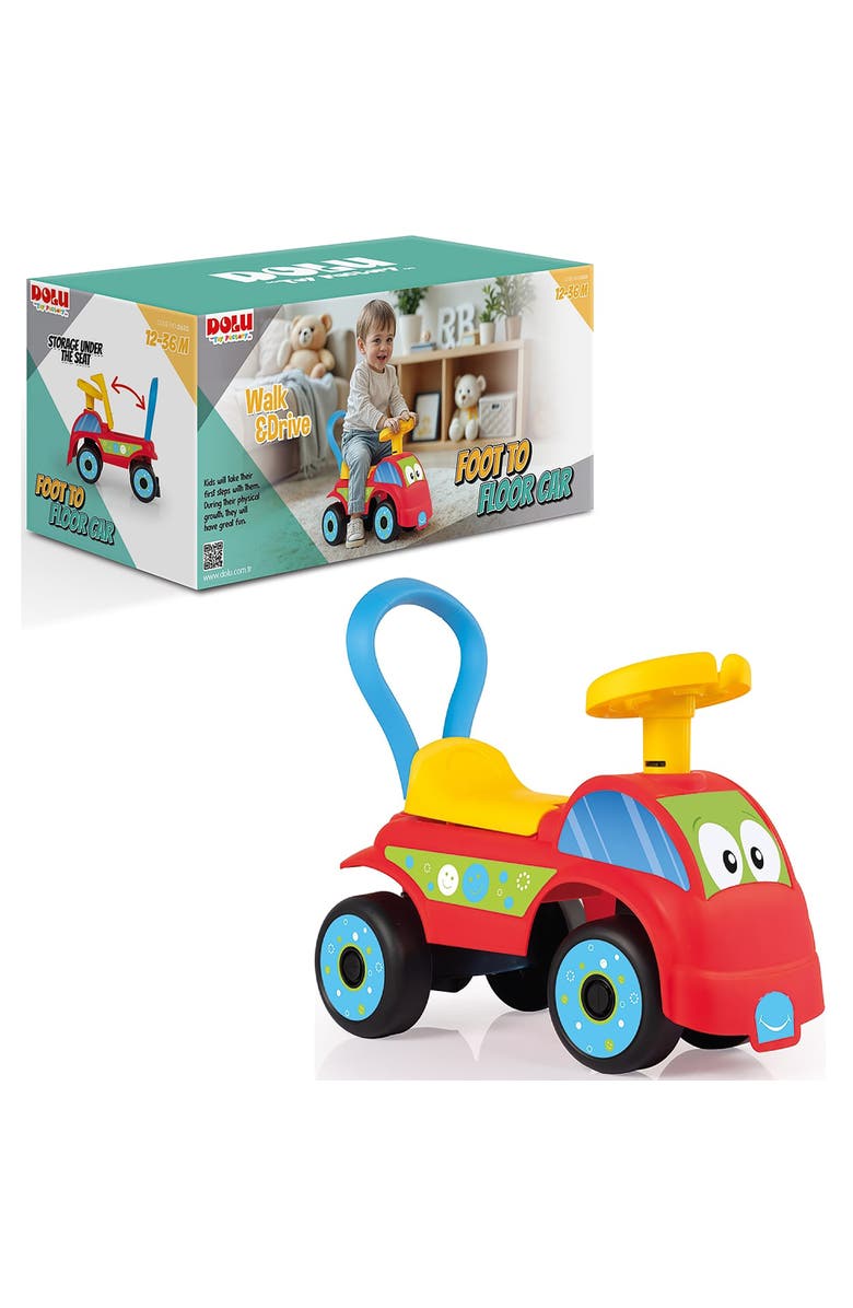 Dolu Walk & Drive Ride On Toy Vehicle, Toddlers 12mo+, Alternate, color, Multicolored