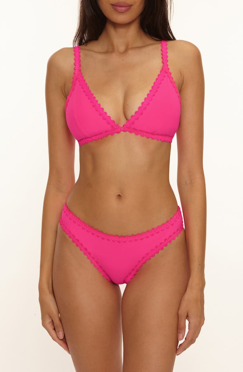 Becca Bella Bikini Top, Alternate, color, Strawberry