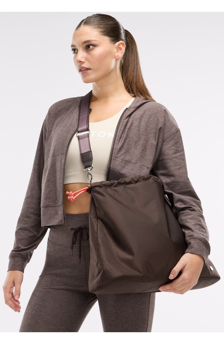 Peloton Cinch Sack Crossbody Bag, Alternate, color, Cocoa