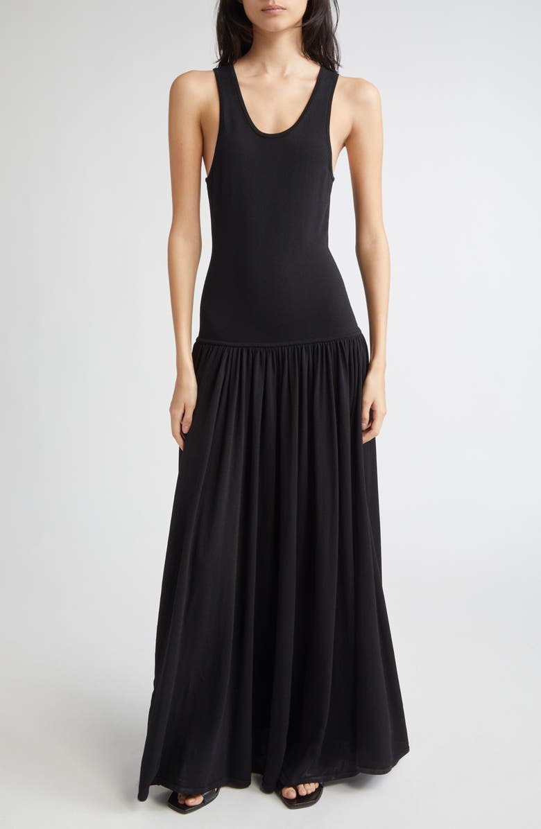 Jada Drop Waist Jersey Maxi Dress